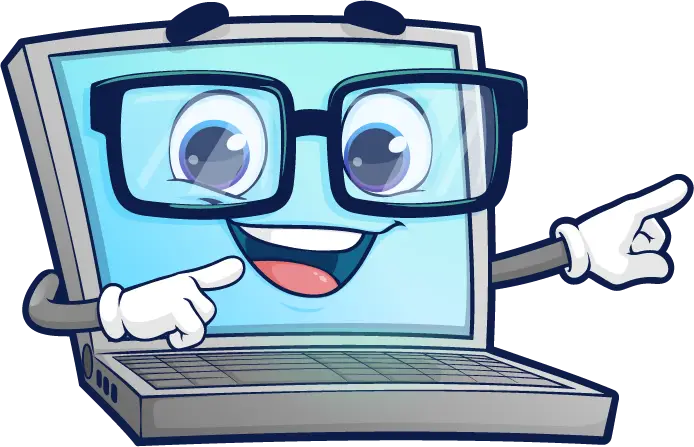 logo pointing computer course
